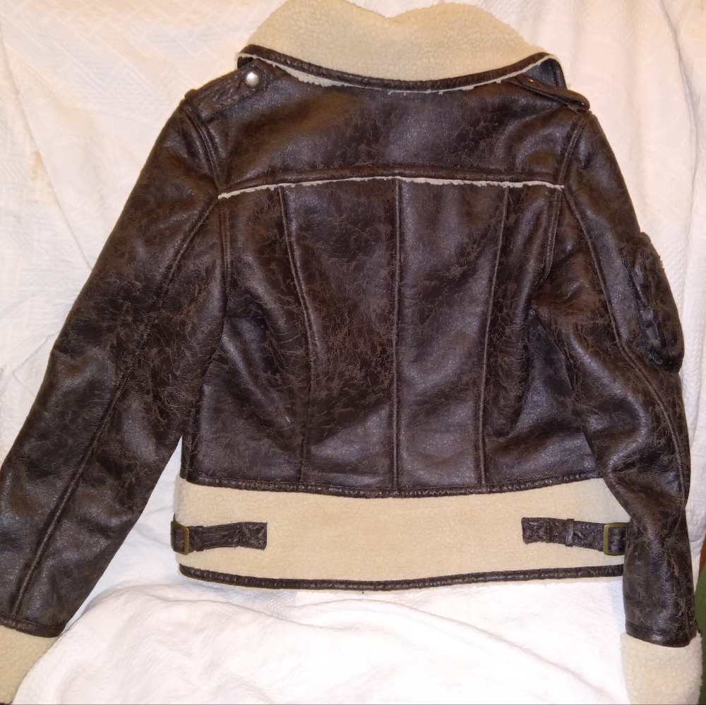Womens mo x members brown jacket size small - Picture 6 of 7